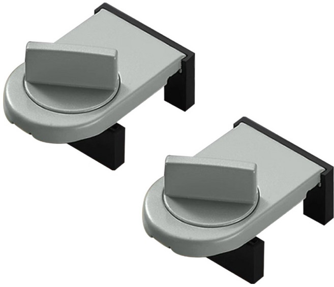 아이끌레 솔리드 창문 잠금장치 그레이, 2개