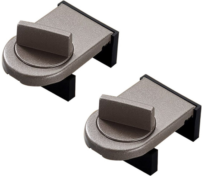 아이끌레 솔리드 창문 잠금장치, 브라운, 2개