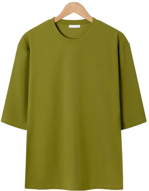 엠엔씨 베이직 엠보 7부 티셔츠 MDLT443LW