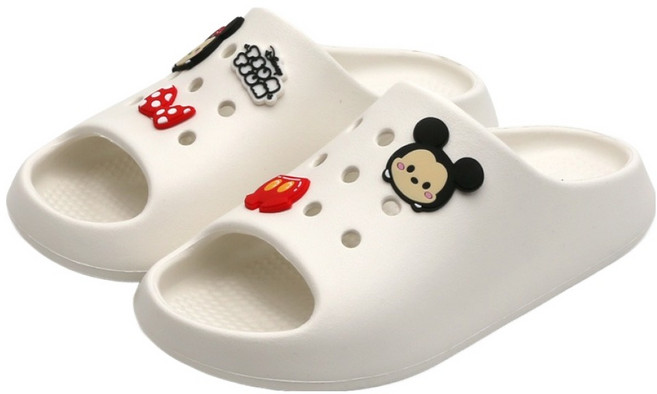 NASSAU 디즈니 아동용 썸썸 미키미니 메이트 슬리퍼