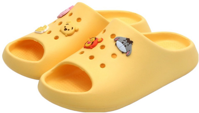 NASSAU 디즈니 아동용 썸썸 위니더푸 메이트 슬리퍼