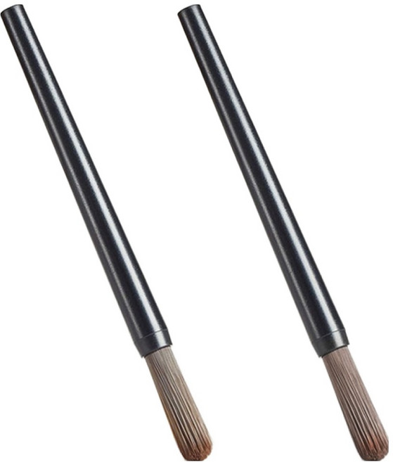 칼딘 커피머신 그라인더 슬림 청소솔, 브라운, 2개