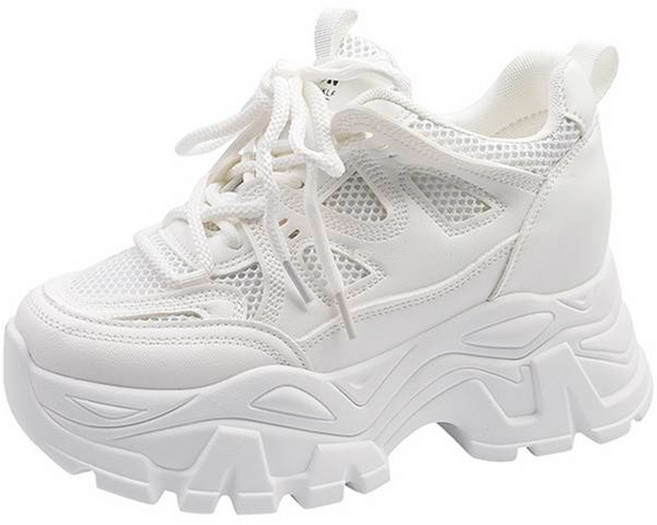 토퍼스 여성용 나인 키높이 통굽 패션 스니커즈 9cm