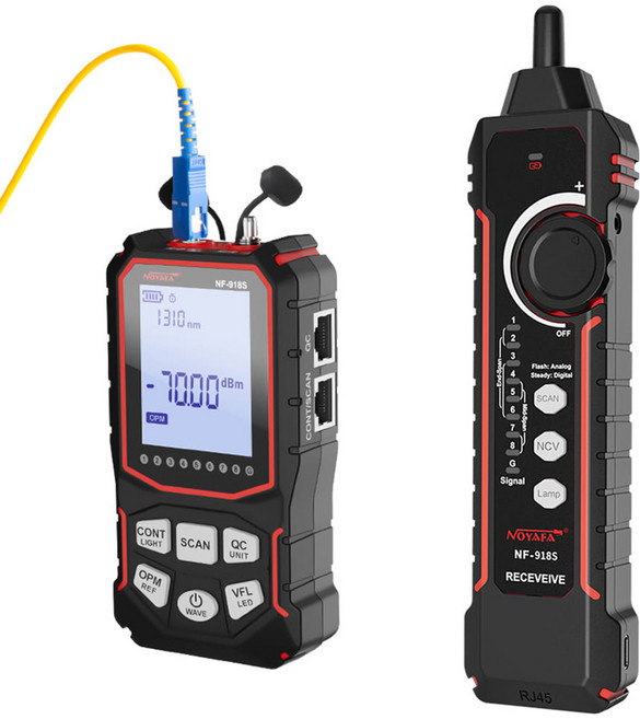 노야파 OPM VFL 지원 분리형 멀티 랜 테스터기 IN-NF918S, 1개