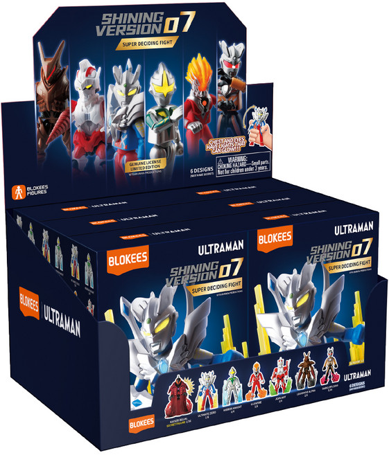 BLOKEES 布魯可 超人力霸王可動積木公仔 閃耀版 第7彈 款式隨機 6盒, 1組