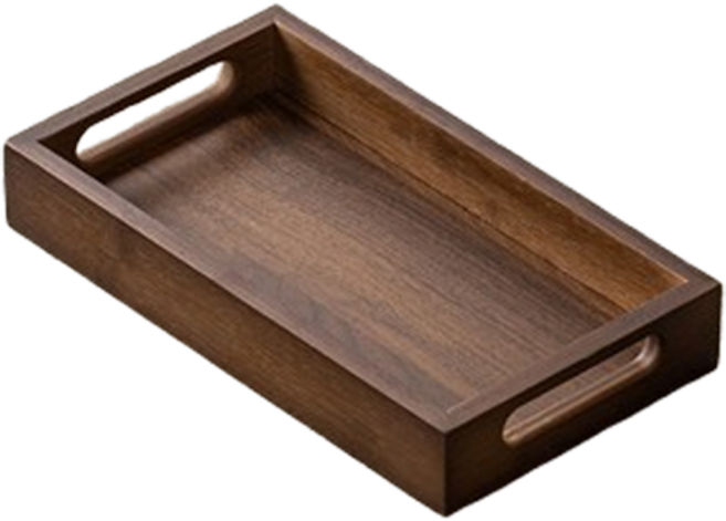 꼬까 우드 사각 트레이 손잡이, 1개