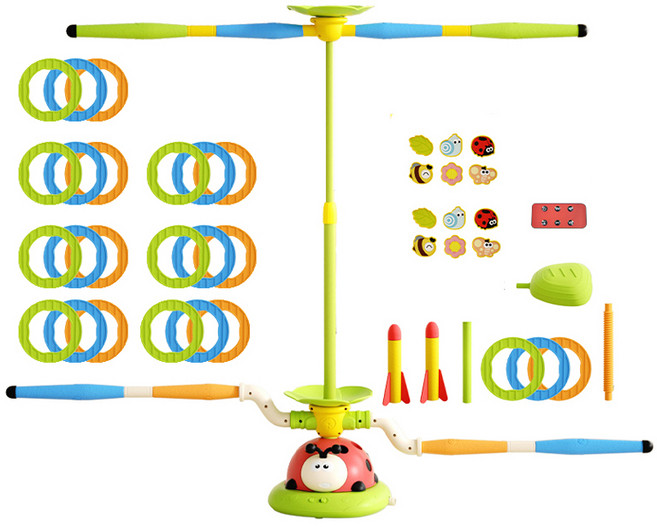 리버폭스 아동용 5in1 피트니스 무당벌레 운동 장난감 세트, 혼합색상, 1세트