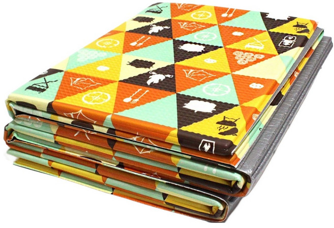 디비바 캠핑매트 + 가방 세트, 특수코팅 캠퍼오렌지(매트), 랜덤발송(가방)