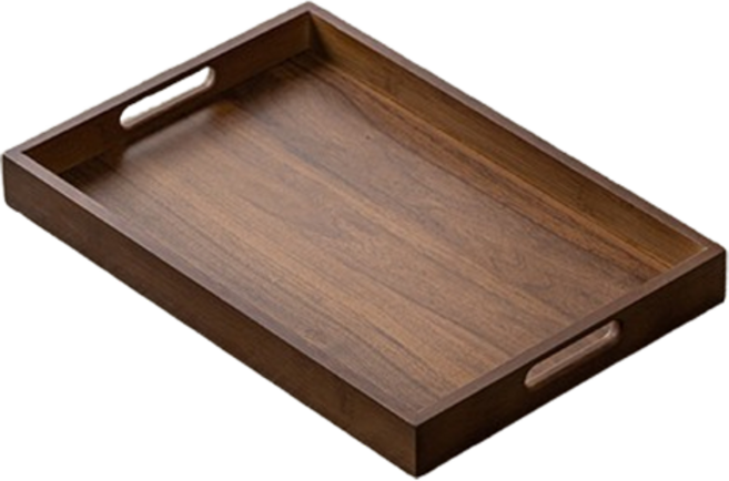 꼬까 우드 사각 트레이 손잡이, 1개