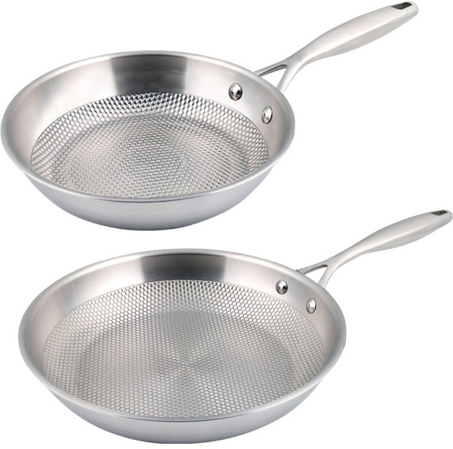 리빙글로리 인덕션 마스터스타 통5중 프라이팬 세트 2p, 1세트, 프라이팬(24cm, 28cm)