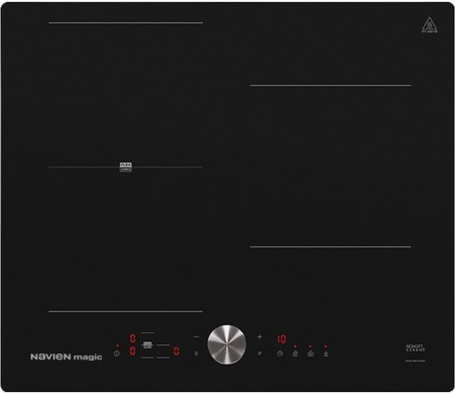 나비엔매직 전기레인지 인덕션 3구 블랙, ERI-5023AF, 빌트인