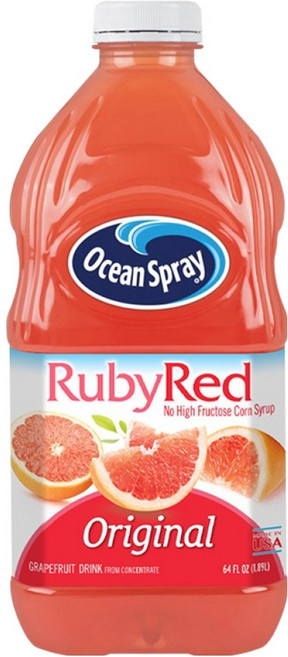오션스프레이 루비 레드 자몽 드링크, 1.89L, 1개