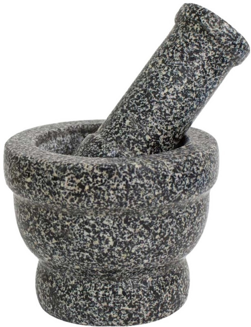 UH홈데코 자연석 흑진주 일반 절구, 1개