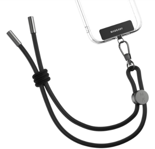 MAGEASY WRIST STRAP 手腕掛繩/掛繩片組 6mm, 1組, 沉穩黑