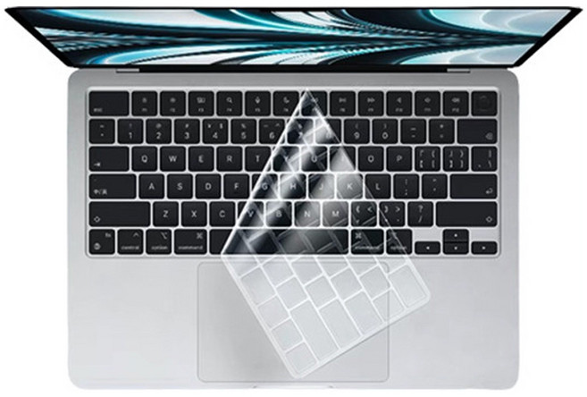 2025년 맥북 에어13 키보드 키스킨 A3240, 투명, 1개