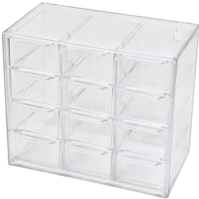 키밍 일회용 렌즈 수납함 12칸, 투명, 1개