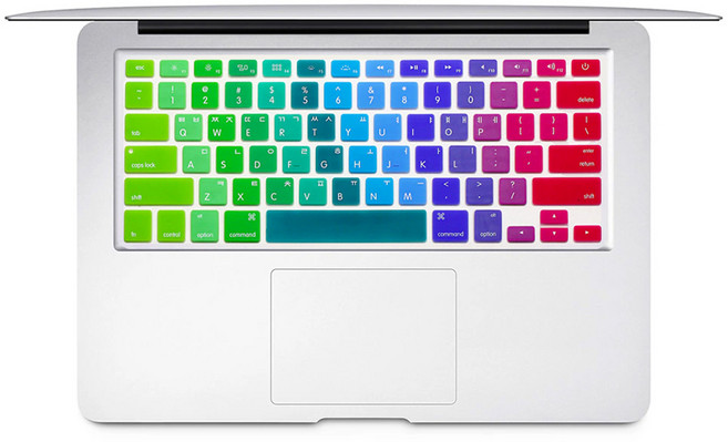 애니클리어 2025년 맥북 에어13 키보드 키스킨 A3240, 레인보우, 1개