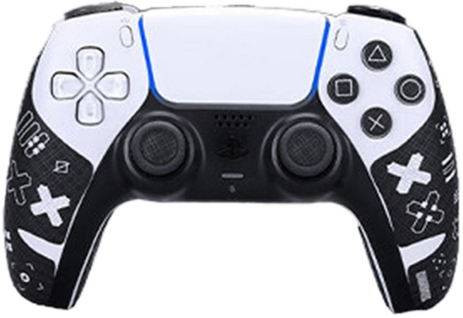 호후 플스5 커스텀 논슬립 부착 그립패치 컨트롤러 블랙, 1개, 듀얼센스