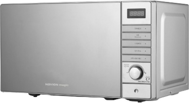 나비엔매직 전자레인지 버튼 다이얼식 실버 20L, MWR-1101ET