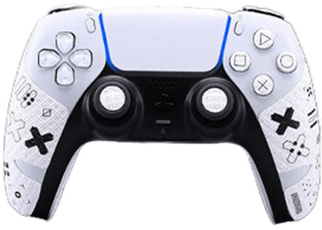 호후 플스5 커스텀 논슬립 부착 그립패치 컨트롤러 화이트, 1개, 듀얼센스