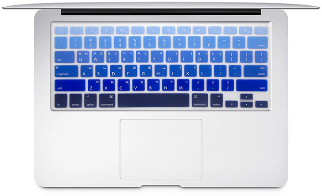 2025년 맥북 에어13 키보드 키스킨 A3240, 블루 그라데이션, 1개