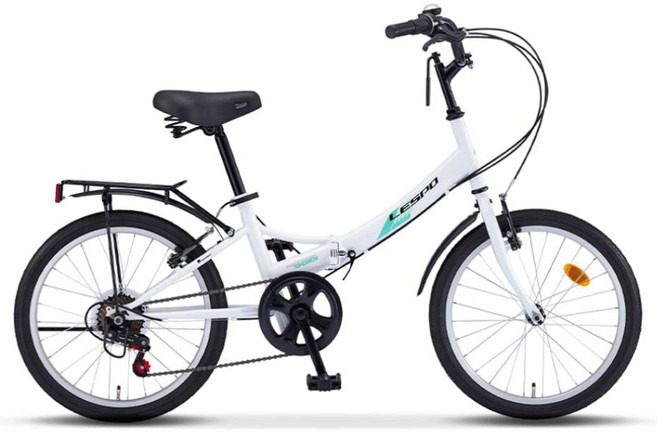 레스포 20 투모로우 미니벨로 접이식 자전거, 화이트, 1개, 138cm