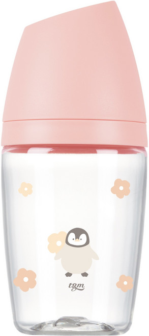 티지엠 PA 쌀알 젖병, 코랄핑크, 1개, 240ml