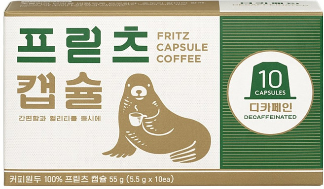 프릳츠 캡슐커피 디카페인, 5.5g, 10개입, 1개
