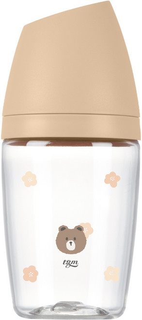 티지엠 PA 쌀알 젖병, 탠브라운, 1개, 240ml