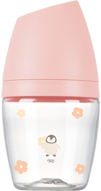 티지엠 PA 쌀알 젖병, 코랄핑크, 1개, 160ml