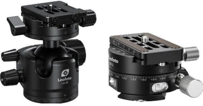 레오포토 볼헤드 블랙 + 기어헤드 패닝 클램프 세트, 1세트, LH-36R(볼헤드), GR-2(기어헤드)