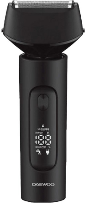 대우어플라이언스 IPX7등급 건 습식 3중날 C타입 충전 스윙플로팅 시스템 전기면도기, DES-KPT1