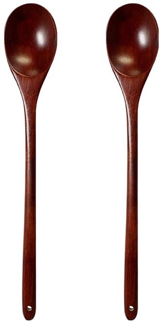 원목 옻칠 롱볶음 주걱, 2개