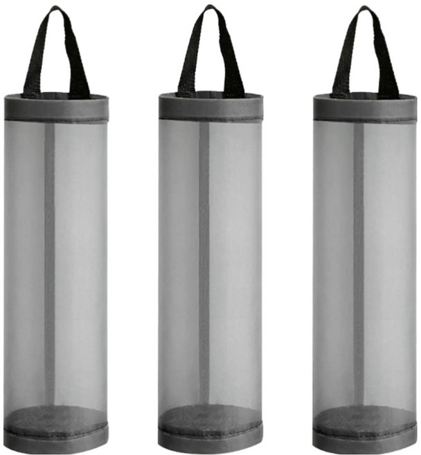 지리즈 비닐봉투 정리 보관 수납걸이, 그레이, 3개