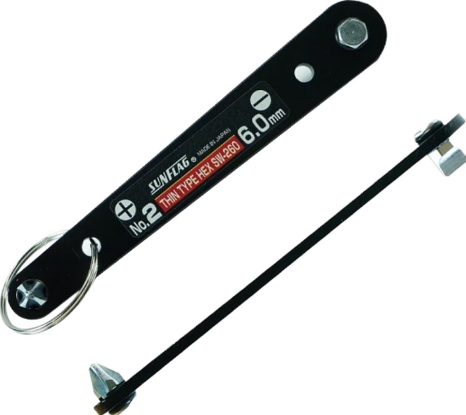SUNFLAG 新龜 Z型超薄扳手 SW-250 6.0mm, 1個