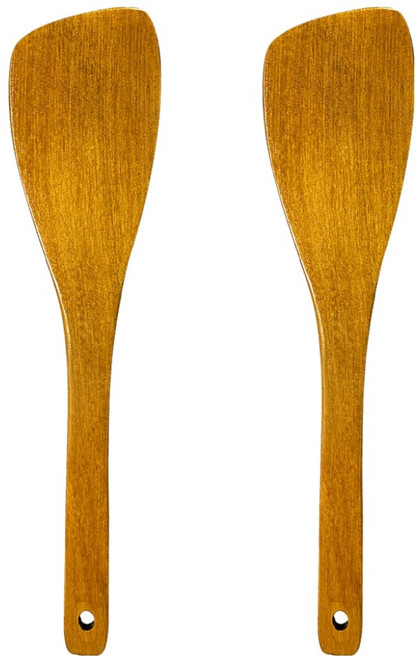 원목 황옻칠 사선뒤집개 나무 조리도구, 우드, 2개
