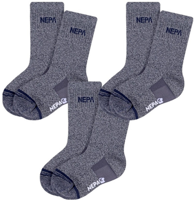 NEPA KIDS 男童 Mont Pinnacle 氣墊中筒襪 3雙組 NPCBCCRK-GR3