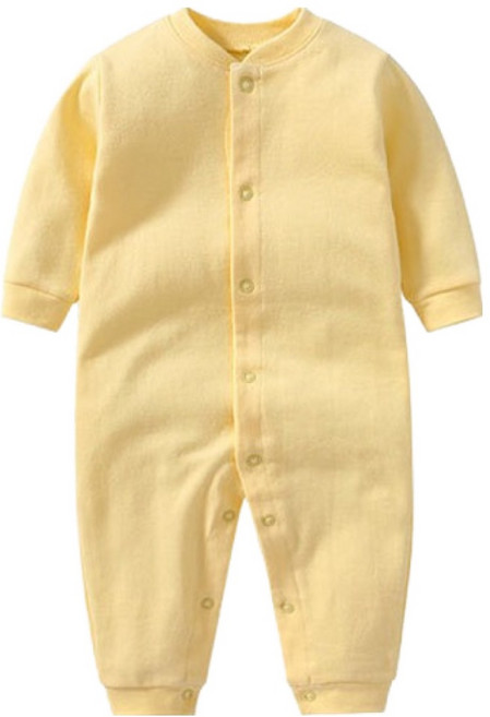 조이멀티 긴팔 무지 올인원 순면 우주복