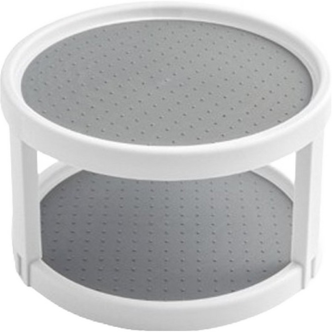 에이비엠 다용도 주방 회전 트레이 2단, 혼합색상, 1개