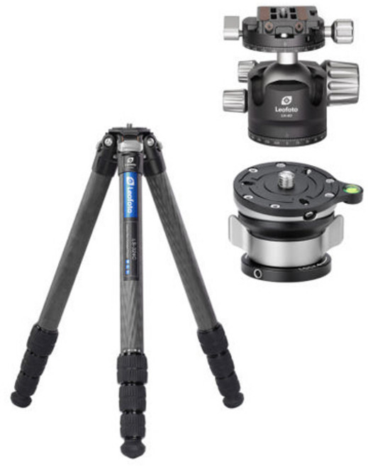 레오포토 레인저 삼각대 + 레벨링베이스 + 볼헤드 세트, 1세트, 레인저 삼각대(LS-324C),볼헤드(LH-40PR), 레벨링베이스(LB-65)