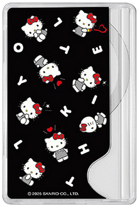 엠픽 헬로키티 그레이 맥세이프 카드 슬롯, 블랙, 1개