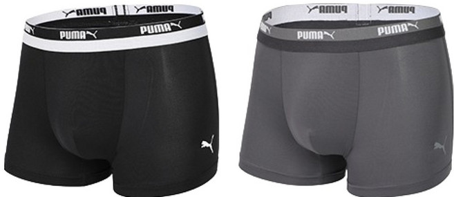 푸마바디웨어 빅사이즈 포함 남성용 압박해소 드로즈 팬티 2종 세트