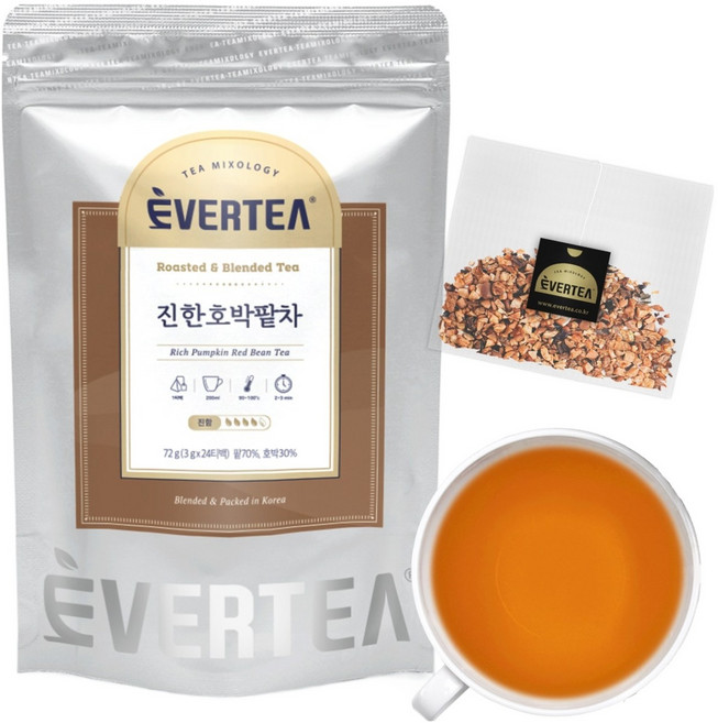 에버티 진한 호박팥차 티백, 3g, 24개입, 1개
