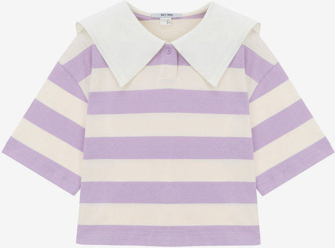 쥬시쥬디 여성용 J 빅스트라이프 티셔츠 JYTS32BG