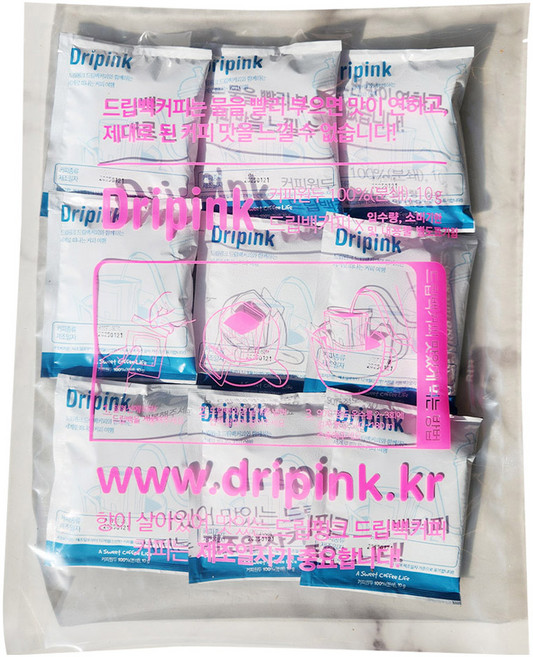 드립핑크 에티오피아 시다모 드립백커피 독특한 향과 맛, 10g, 35개입, 1개