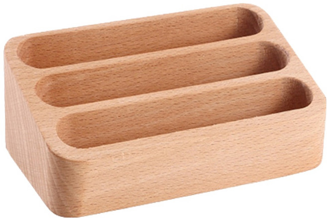 모디안 우드 명함 정리 보관함, 1개, 3단