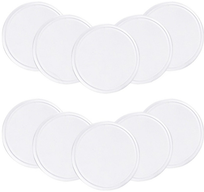 808 차량용 다용도 논슬립 코인 미끄럼방지 겔 패드, 투명, 1세트