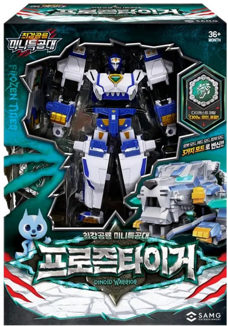 미니특공대 최강공룡 시즌7 프로즌타이거 로봇장난감, 화이트, 1개