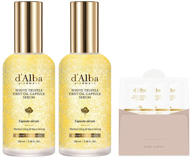 달바 화이트 트러플 퍼스트 오일 캡슐 세럼, 100ml, 2개