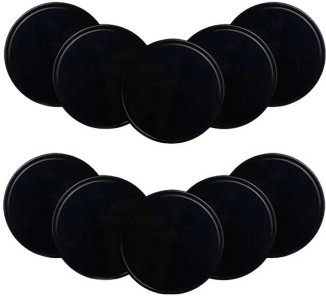 808 차량용 논슬립 코인 미끄럼방지 다용도 겔 패드 5 x 5 cm 10p 세트, 블랙, 1세트